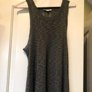 Dark grey sweater tank